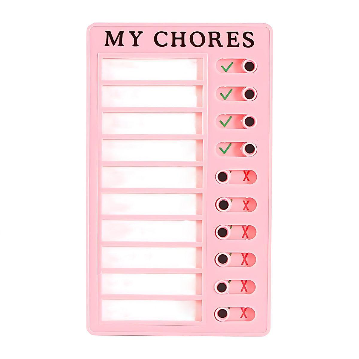 Memo Plastic Board Chore Chart Reusable RV Checklist My Chores Elder Notes