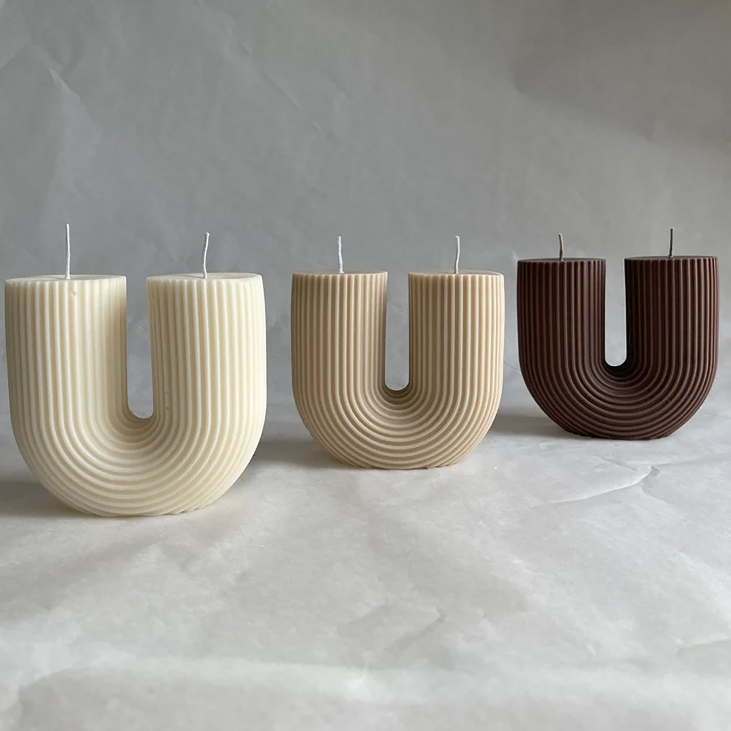Arch Candle-Beige-Sea Salt & Caramel