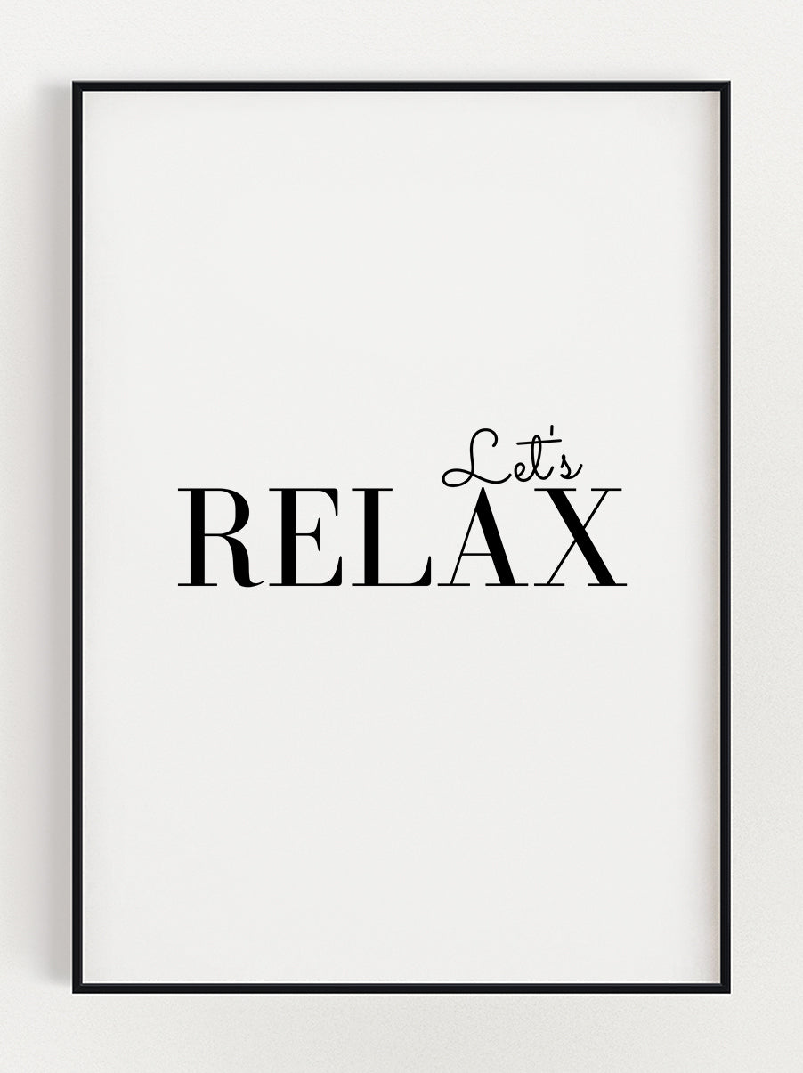 Let's Relax Poster