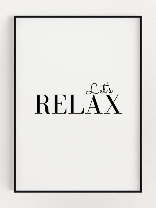 Let's Relax Poster