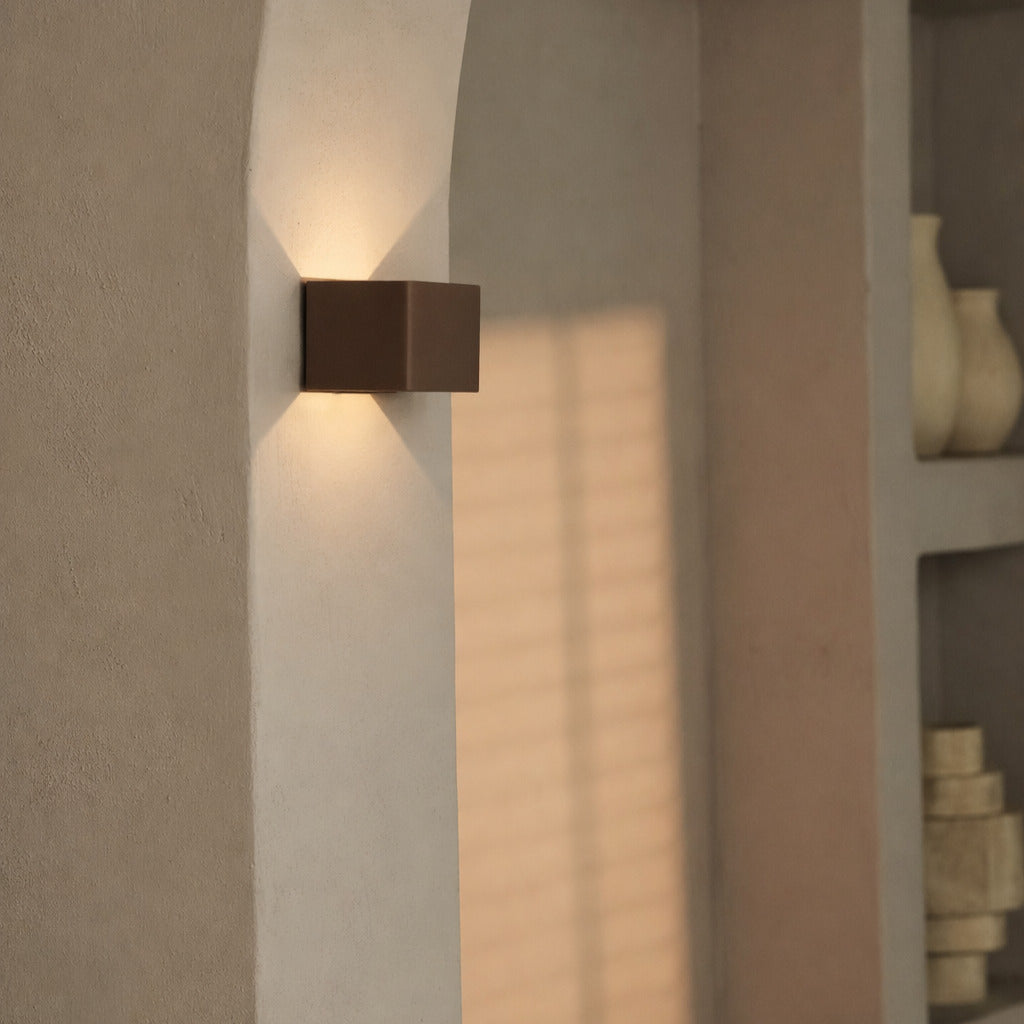 Tess Mocha Brown Rechargeable Wall Lamp
