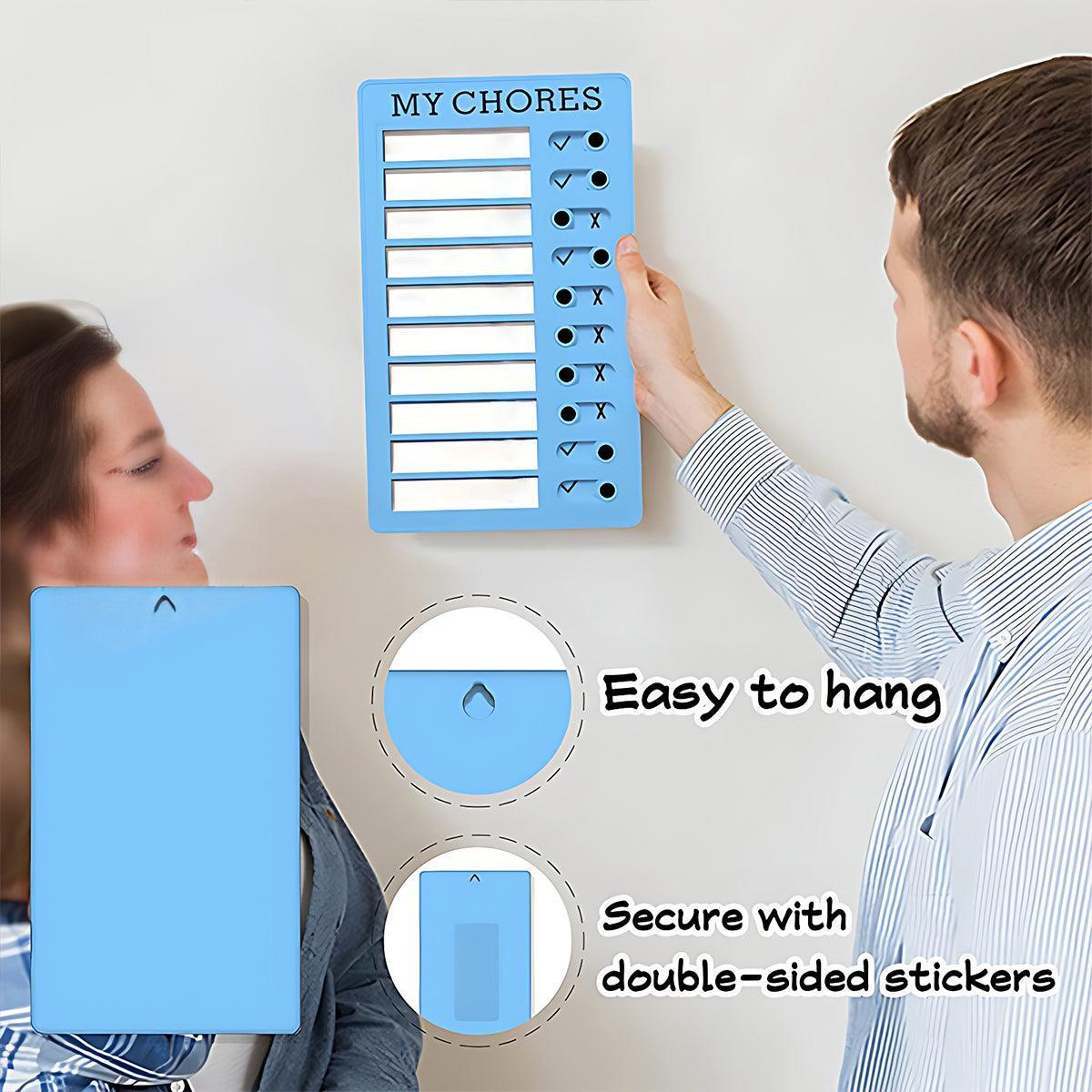 Memo Plastic Board Chore Chart Reusable RV Checklist My Chores Elder Notes