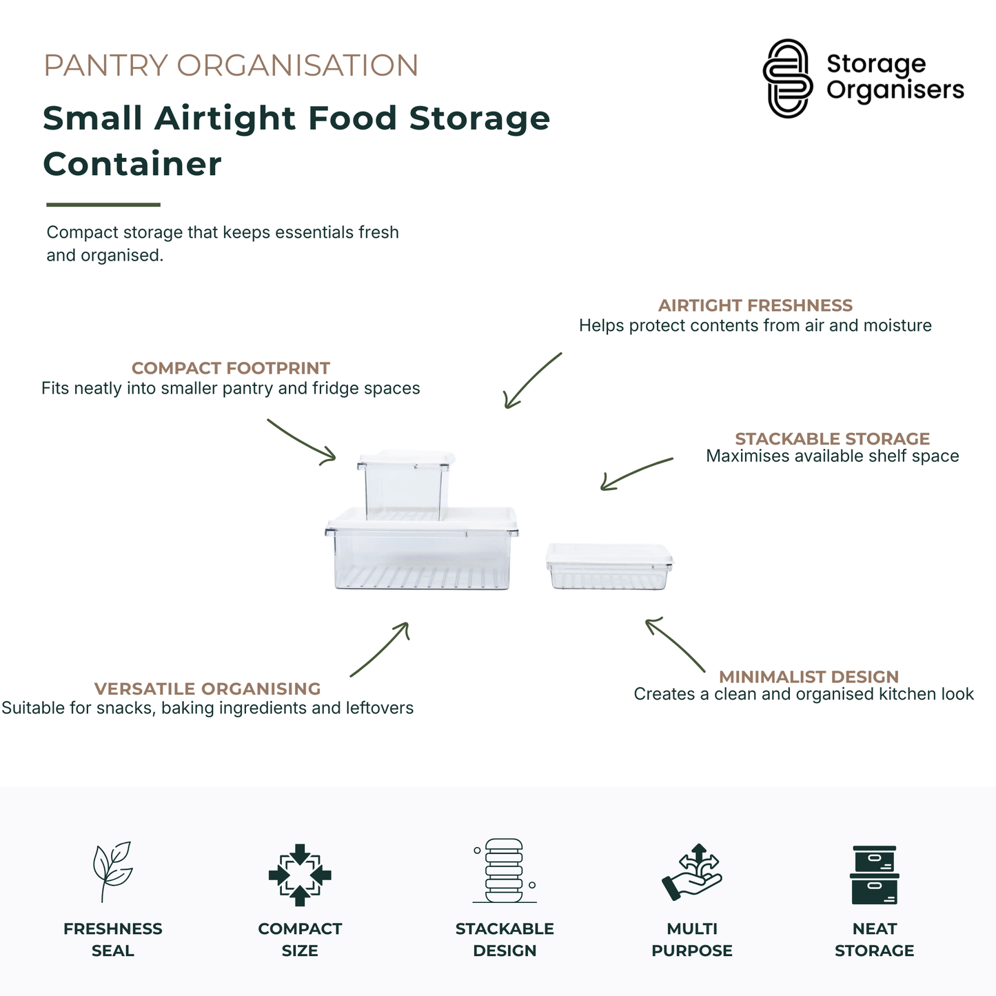 Small Airtight Food Storage Container