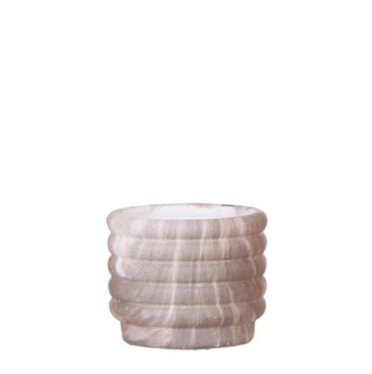 Marble Pot Dark – Ø6cm – Ceramic Flower Pot with Elegant Marble Look – Mini Decorative Pot for Small Houseplants, Succulents & Cacti