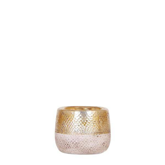 Keramik Blumentopf Gold – Mini – Pflanztopf Ø6cm – Glänzender Übertopf für kleine Zimmerpflanzen, Sukkulenten & Kakteen – Stilvolles Pflanzgefäß