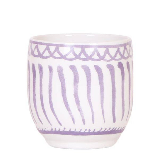 Topf Granada Flieder – Ø9cm – Keramik Blumentopf im mediterranen Stil – Hochglänzender Dekotopf für Zimmerpflanzen, Sukkulenten & Kräuter